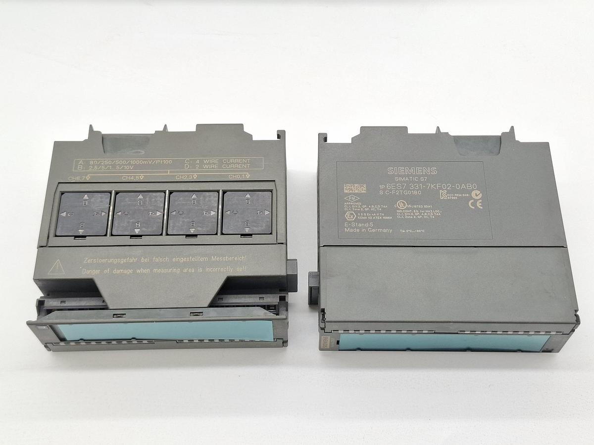 Gebraucht 1 Stück Analogeingabe SM331, 6ES7 331-7KF02-0AB0, Siemens, gebraucht-Funktionszusicherung