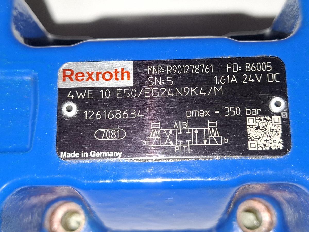 Wegschieberventil, R901278761, 4WE10E50/EG24N9K4/M, Rexroth, neuwertig