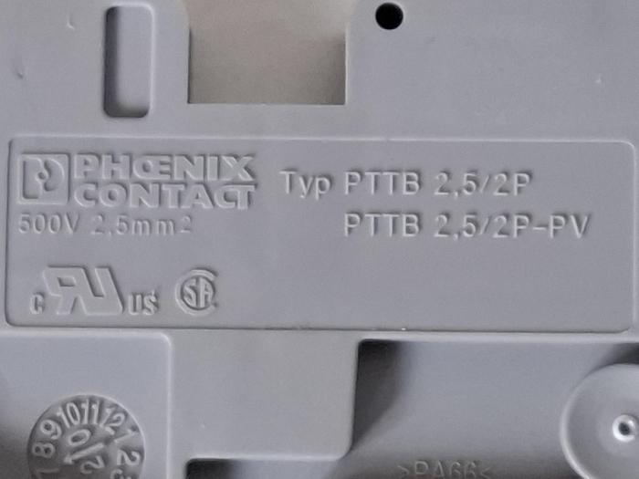 1 Set=124 Stück, Reihenklemmen + Zubehör, PTP 2,5, Phönix, neuwertig