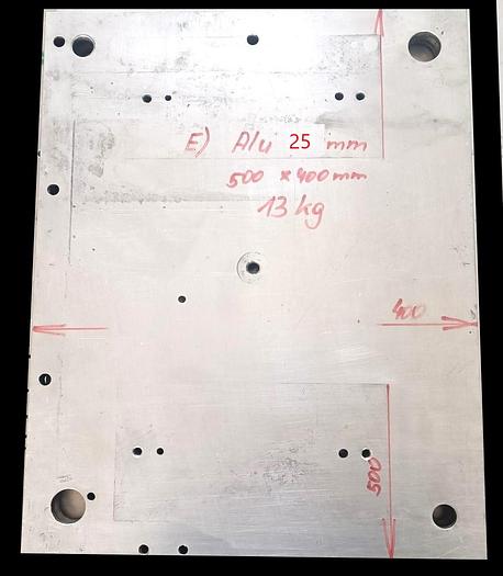 Gebraucht Aluminiumplatten, Konstruktionsalu, Preis -70%, gemäß Fotos, , gebraucht