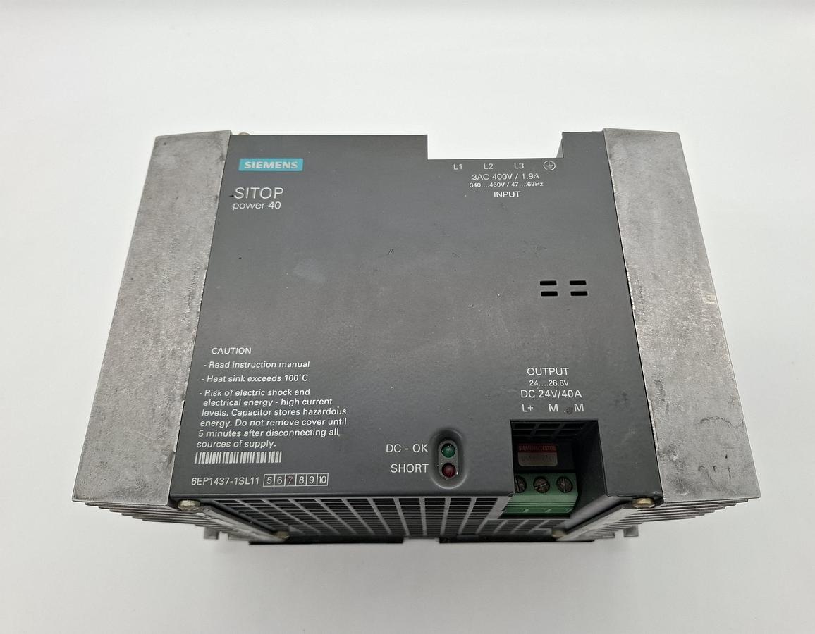 Gebraucht SITOP power 40, 230/400V -> 24V DC 40A, 6EP1437-1SL11, Siemens, gebraucht