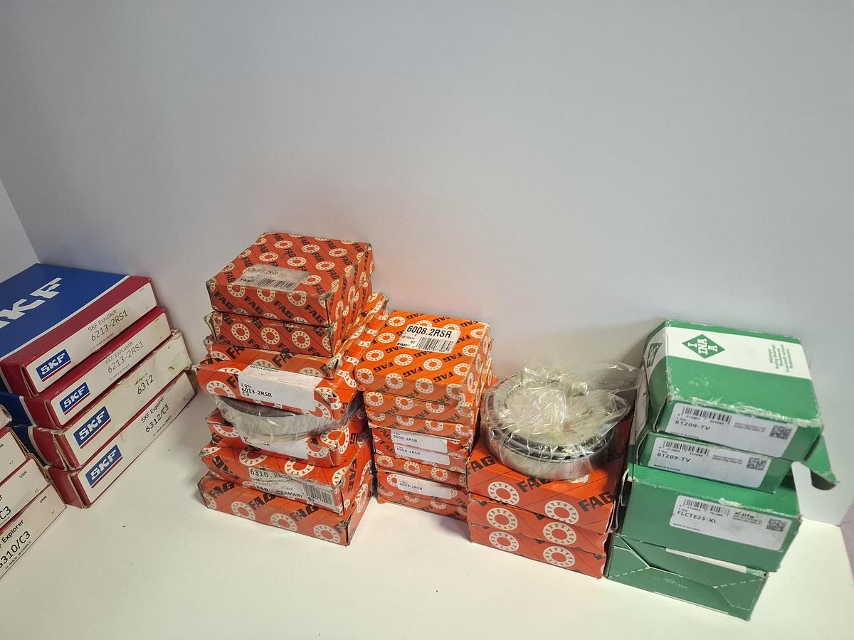 Konvolut 180 Stück Wälzlager, SKF, FAG, INA , neuwertig