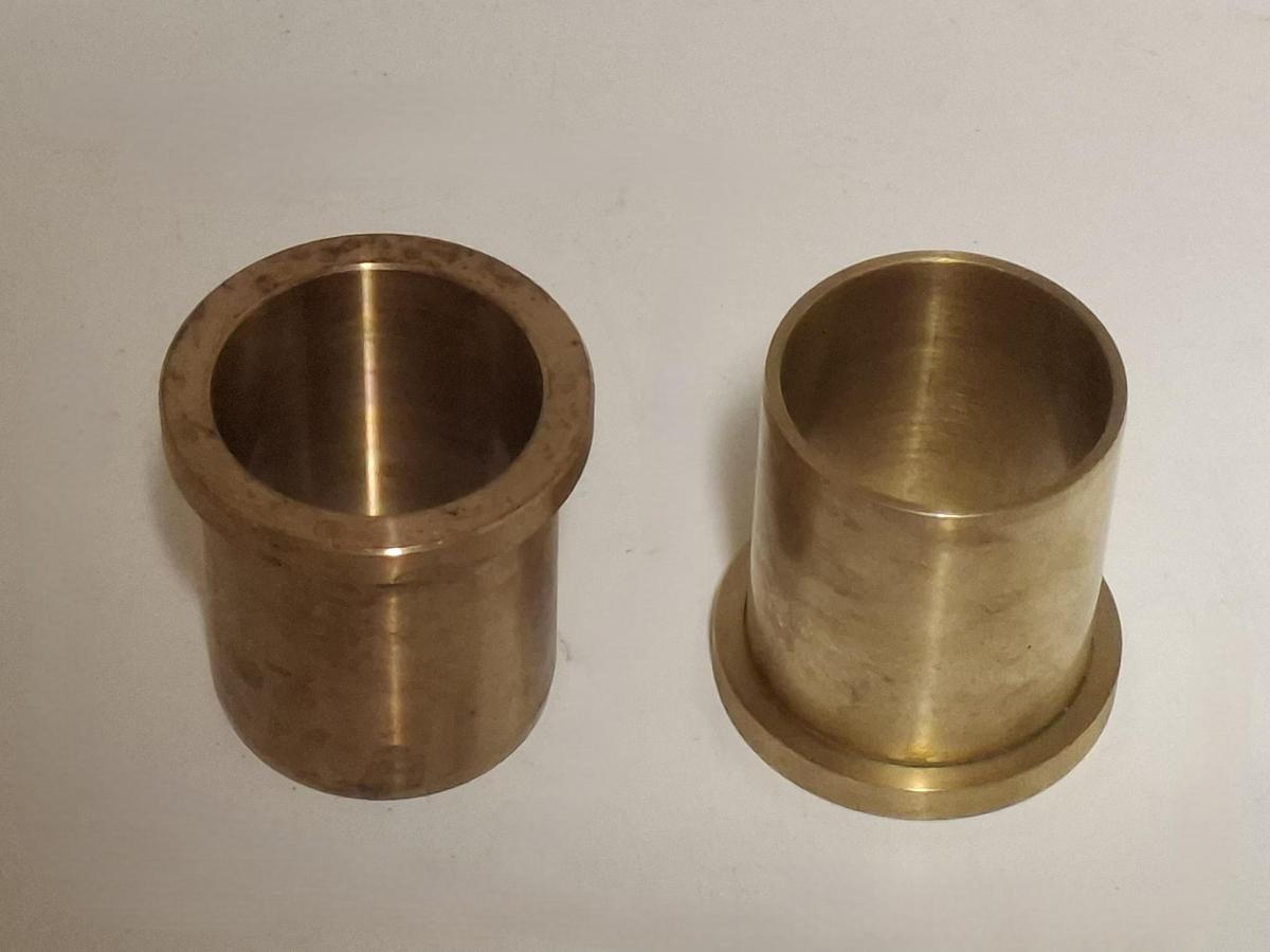 2 Stück Gleitlager Bundbuchse Bronze, D42/38mm, , neu
