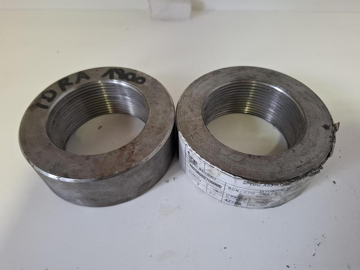 2 Stück Sicherungsmuttern für Idra 1800, 40258002700000, 8SN/270, Idra, neu