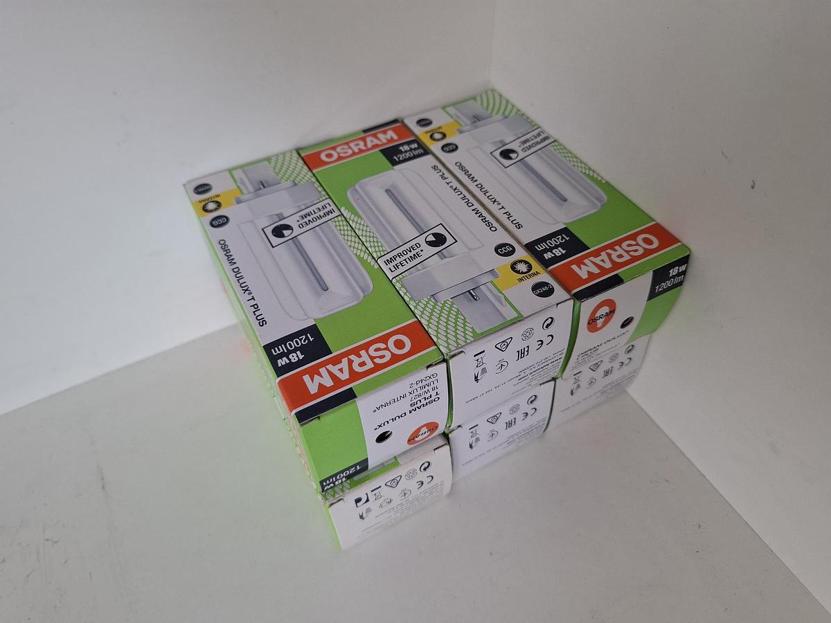 6 Stück Leuchtstofflampen, Dulux T Plus, Osram, neu