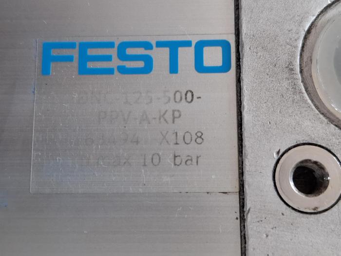 Gebraucht Normzylinder mit Feststelleinheit, DNC-125-500-PPV-A-KP, 163494, Festo, gebraucht-Top