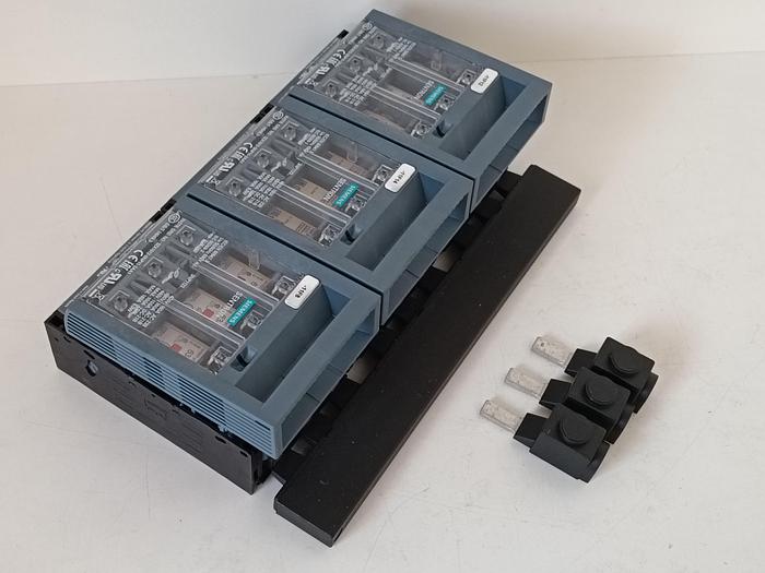 Gebraucht 3 Stück Lasttrenner + Sammelschiene, 3NP1123-1CA20, Siemens, neuwertig -40%