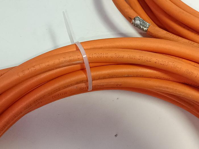 Gebraucht 5 Stück Servomotorleitungen inkl. Industriestecker, 4G1,5+(2x1,5C), Berger Lahr, gebraucht-Top