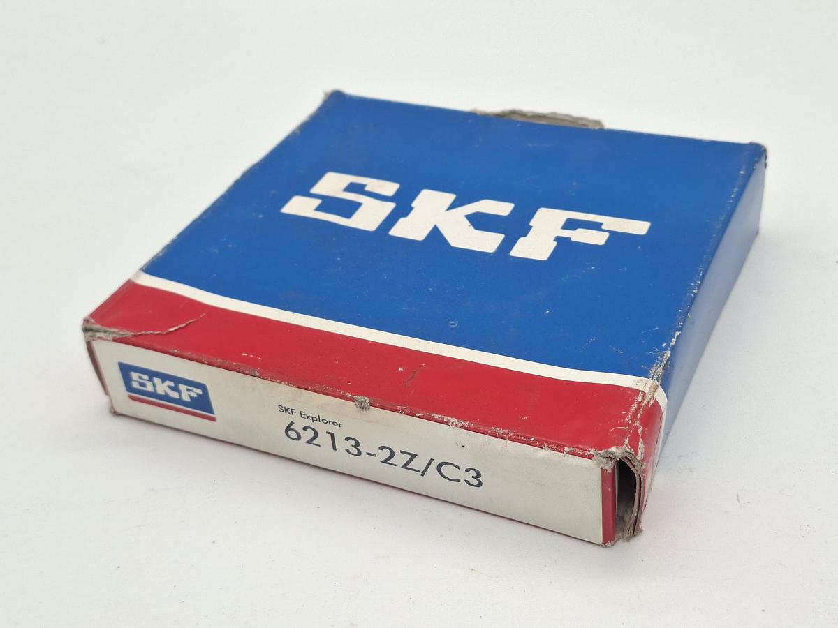 2 Stück Rillenkugellager, 6213-2Z/C3 SKF, neu