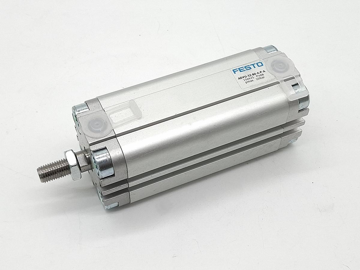 Kompaktzylinder, Hub 80mm, ADVU-32-80-A-P-A, 156625, Festo, neu