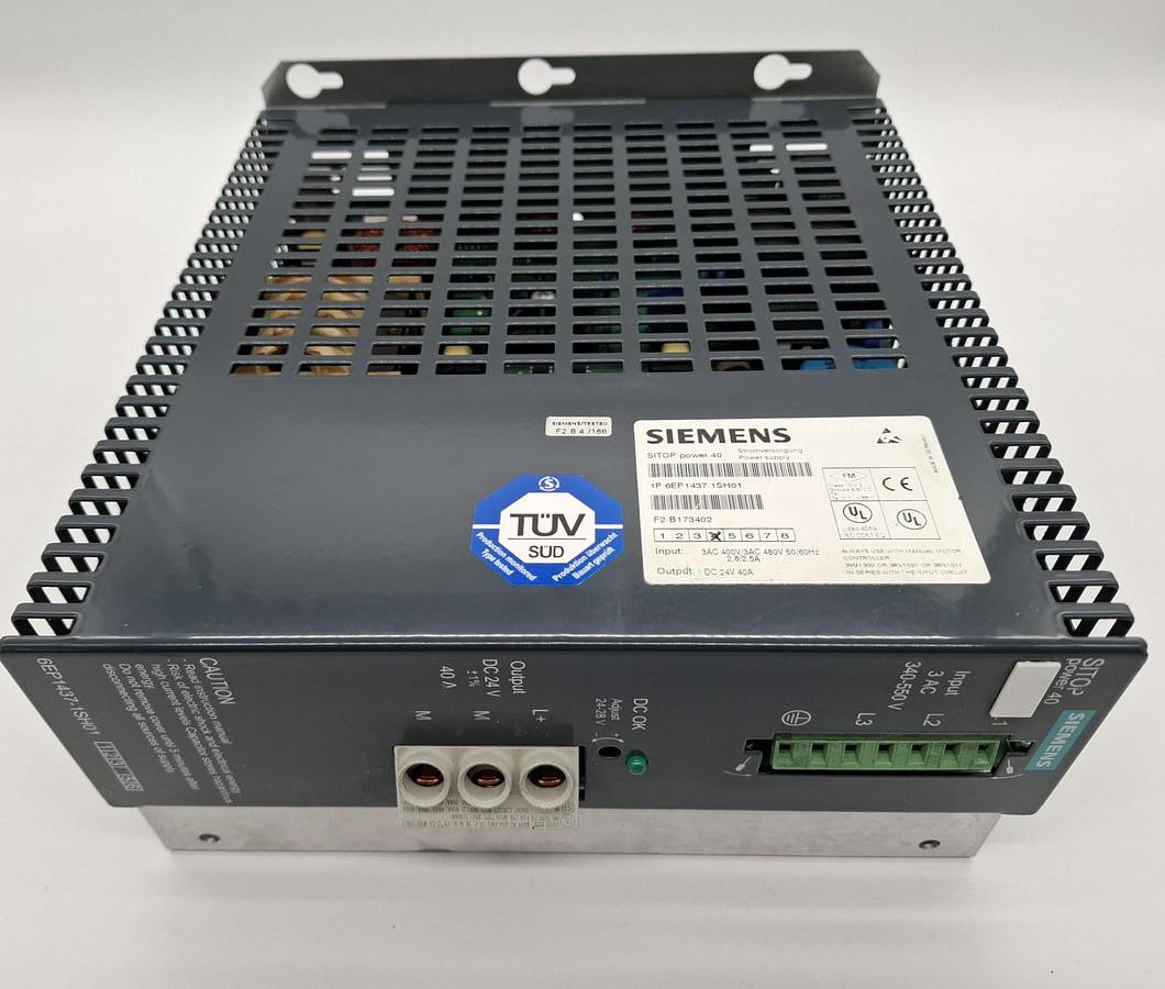 Gebraucht SITOP power 40, 400V / 480V -> 24V DC 40A, 6EP1437-1SH01, Siemens, gebraucht