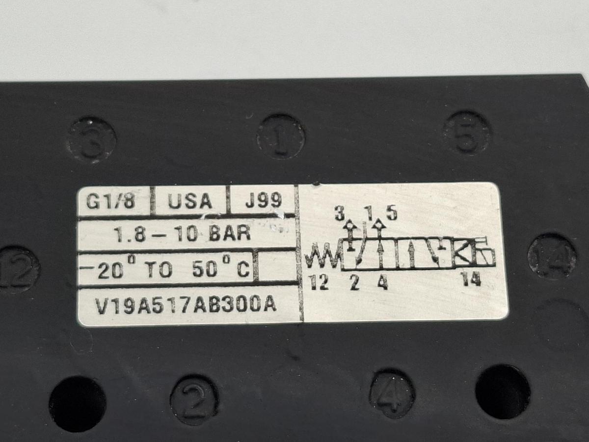 Magnetventil, 5/2 Wege, G1/8", V19A517AB300A, Norgren, neuwertig