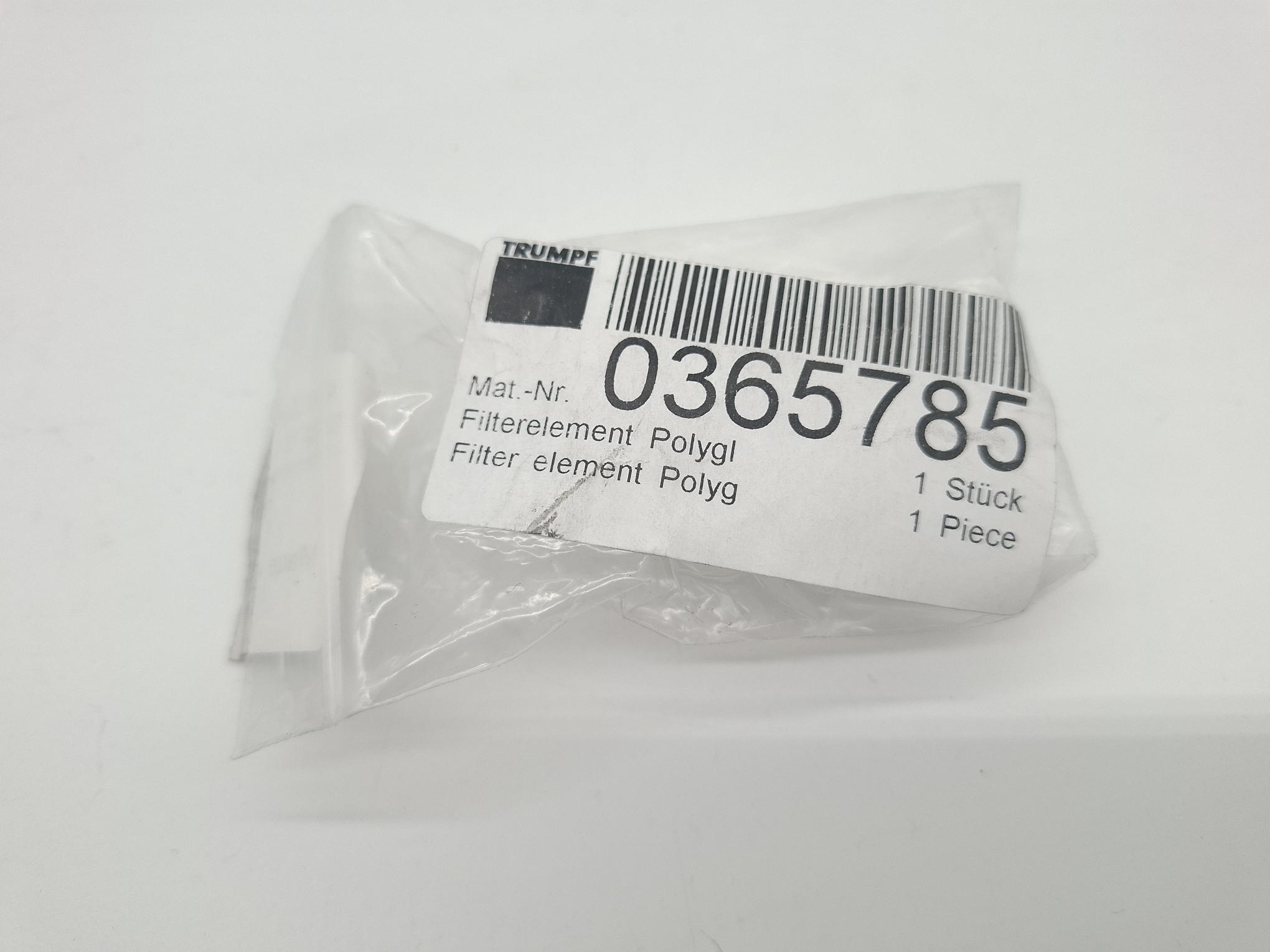 3 Stück Filterelement Polyglas, 365785 Trumpf, neu