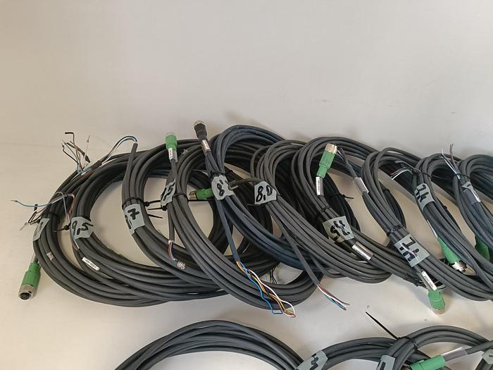 Gebraucht 20 Stück Sensorkabel mit M12 Steckverbinder Buchse, 5x0,34, 1509128, Phönix, gebraucht-Top