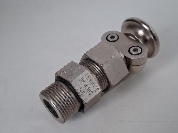 Ex Kabelverschraubung, MS, vernickelt,  PG16, d11-13mm, 1816.26, Agro, neuwertig