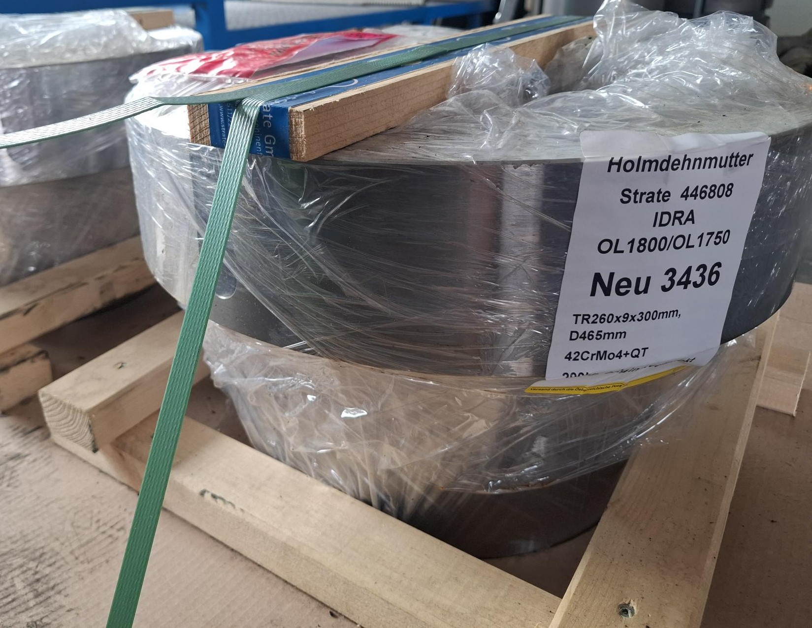 Holmdehnmutter für Druckgussmaschine IDRA OL1800, TR260x9, 446808, Idra, neu