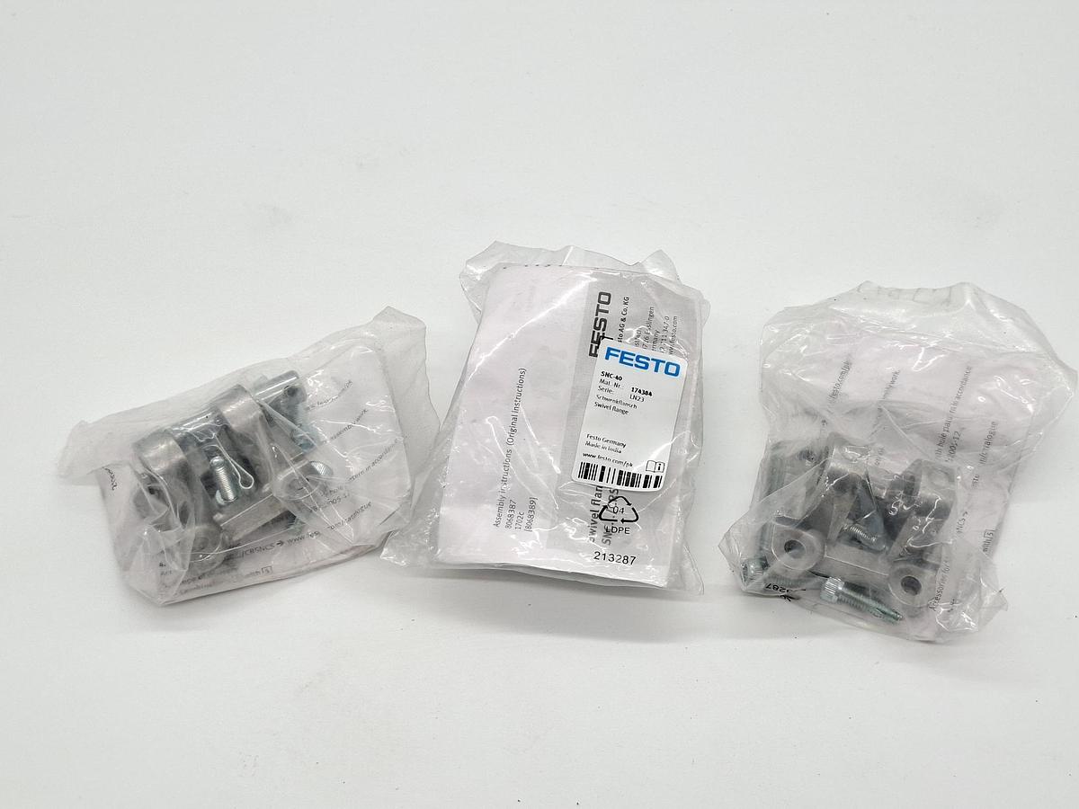 6 Stück Schwenkflansch, 174384, SNC-40, Festo, neu