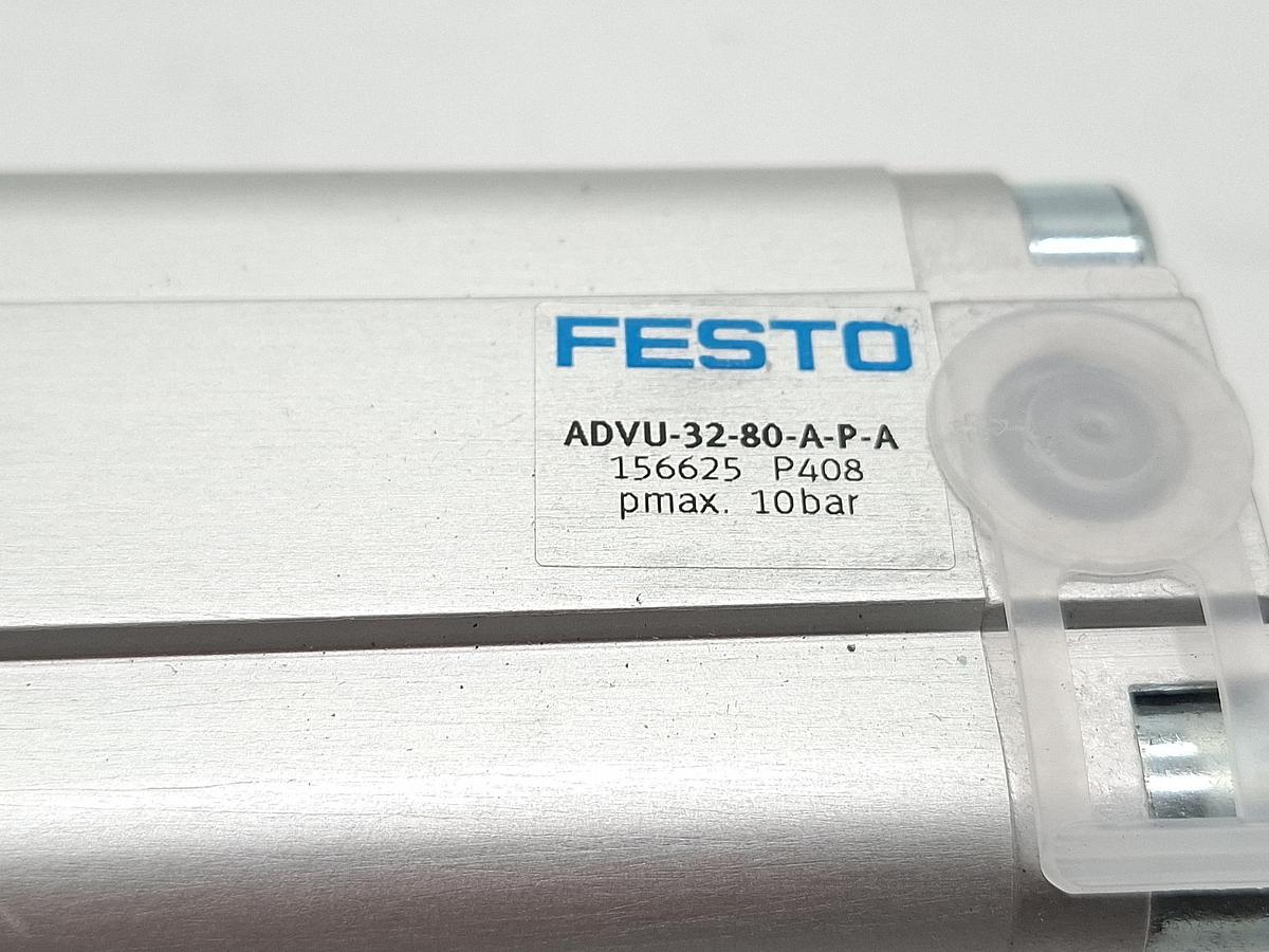 Kompaktzylinder, Hub 80mm, ADVU-32-80-A-P-A, 156625, Festo, neu