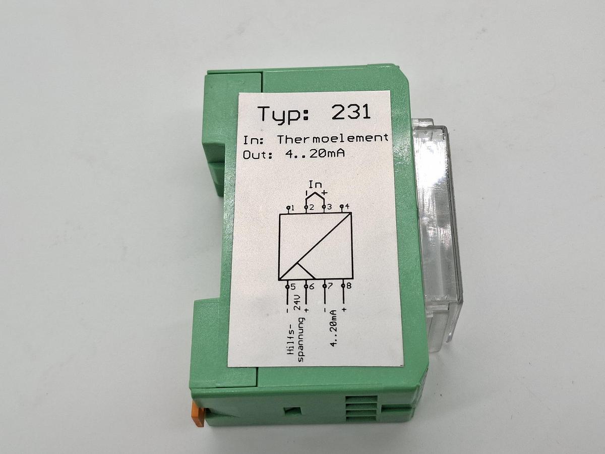 Messumformer, 0-1000°C, Typ K, LKM 231, LKM Electronic, neu