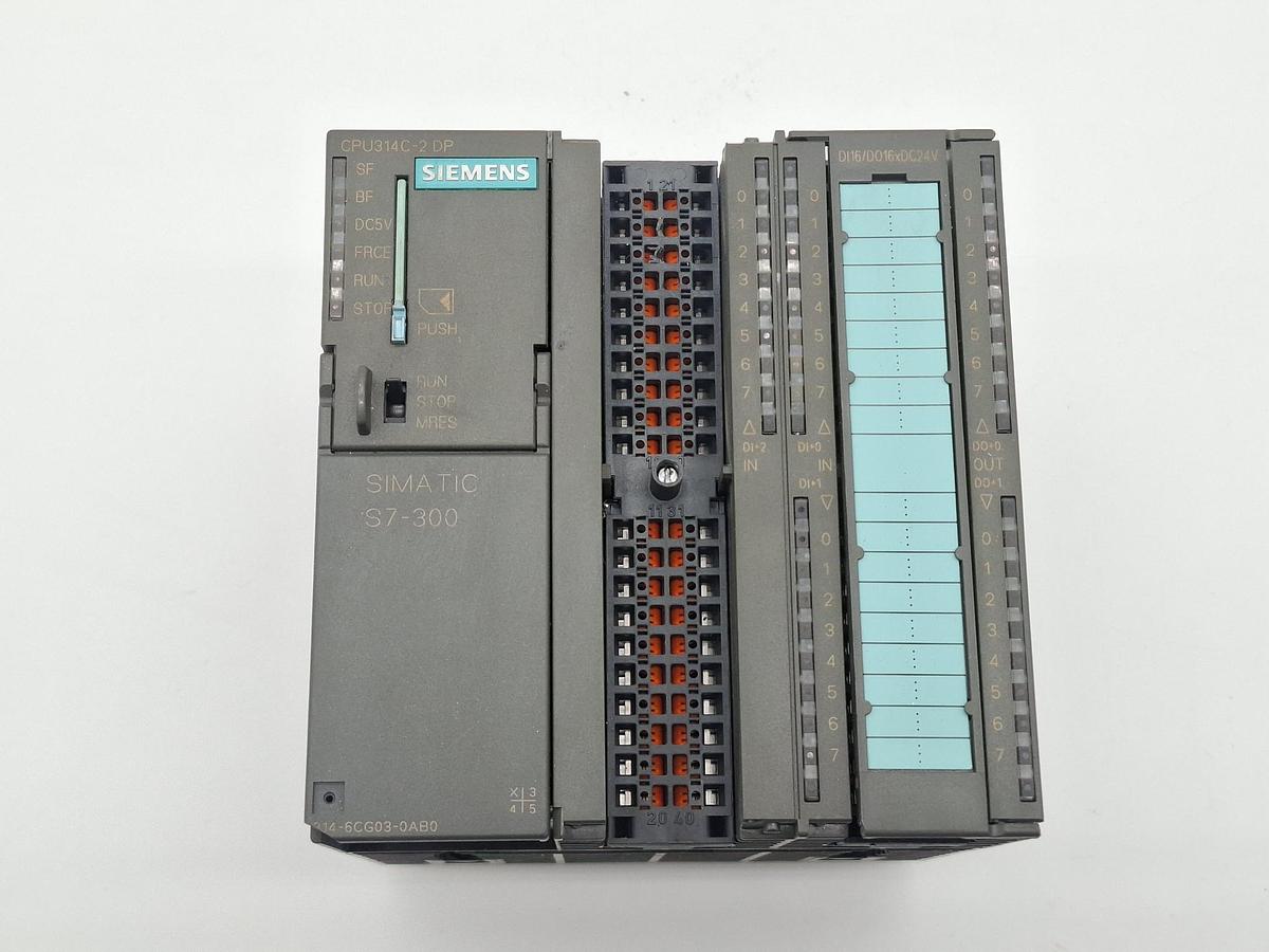 Gebraucht S7 CPU 314C-2 DP, 6ES7 314-6CG03-0AB0, Siemens, gebraucht-Funktionszusicherung