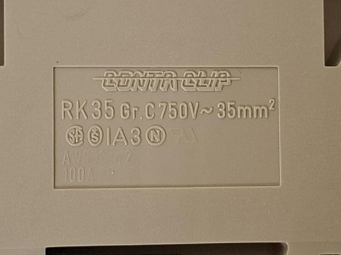 15 Stück Anschlussblock, RK35, Conta clip, neu
