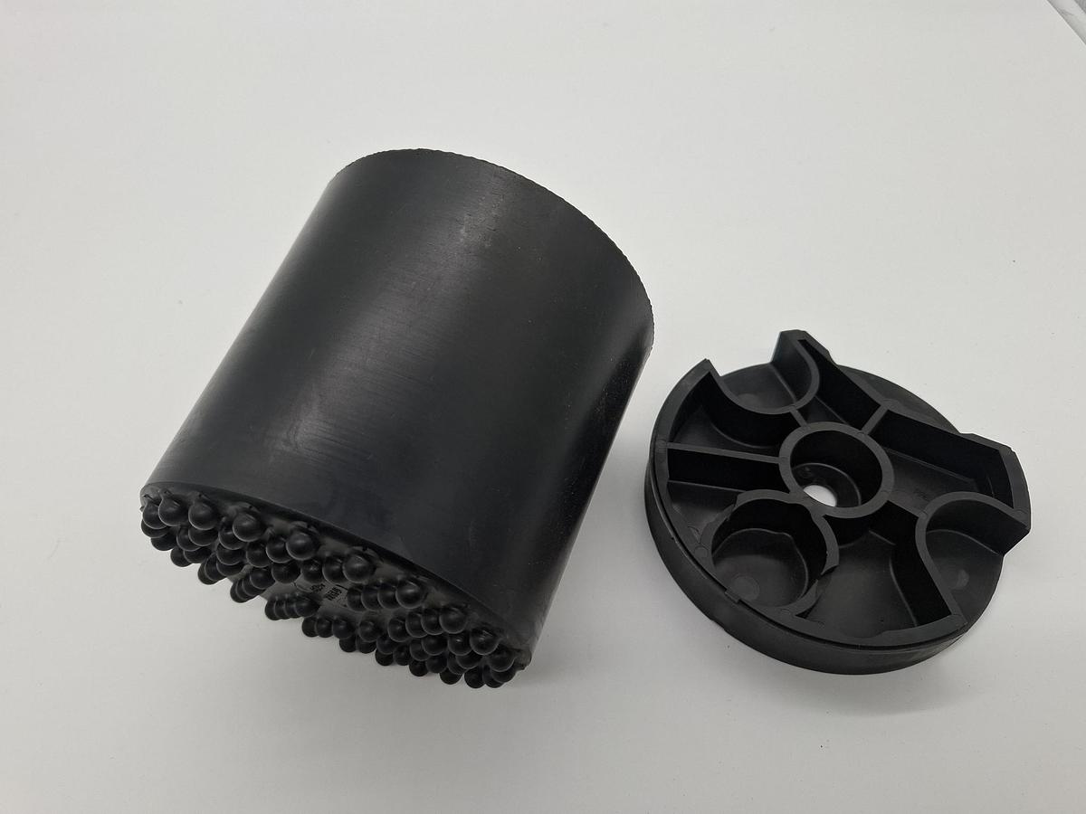 Puffer-Set mit Distanzscheibe, DPZ130 MR, 752 16 44, Demag, neu