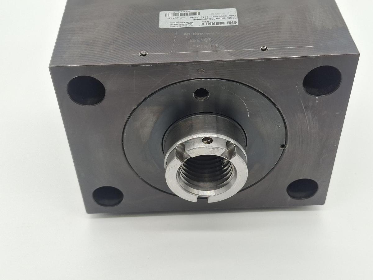 Blockzylinder, Hub 60mm, 40kg, Kolben D100mm, BZ 500.100/60.02.9.201.060 V, Merkle, neu