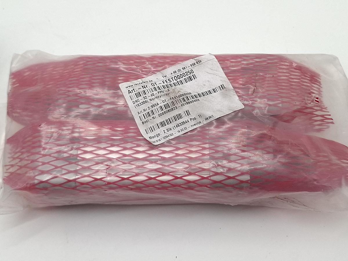 Normzylinder, Hub 40mm, DNC-32-40-PPV-A, 163306, Festo, neu