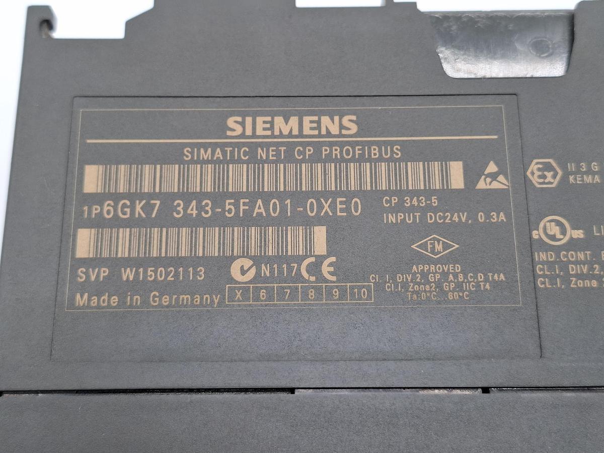 Gebraucht Prozessor CP343-5, 6GK7 343-5FA01-0XE0, Siemens, gebraucht-Funktionszusicherung