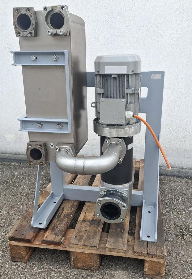 Öl / Wasser Kühlanlage, KA 340/BWT B57x110, Bühler, gebraucht-Funktionszusicherung