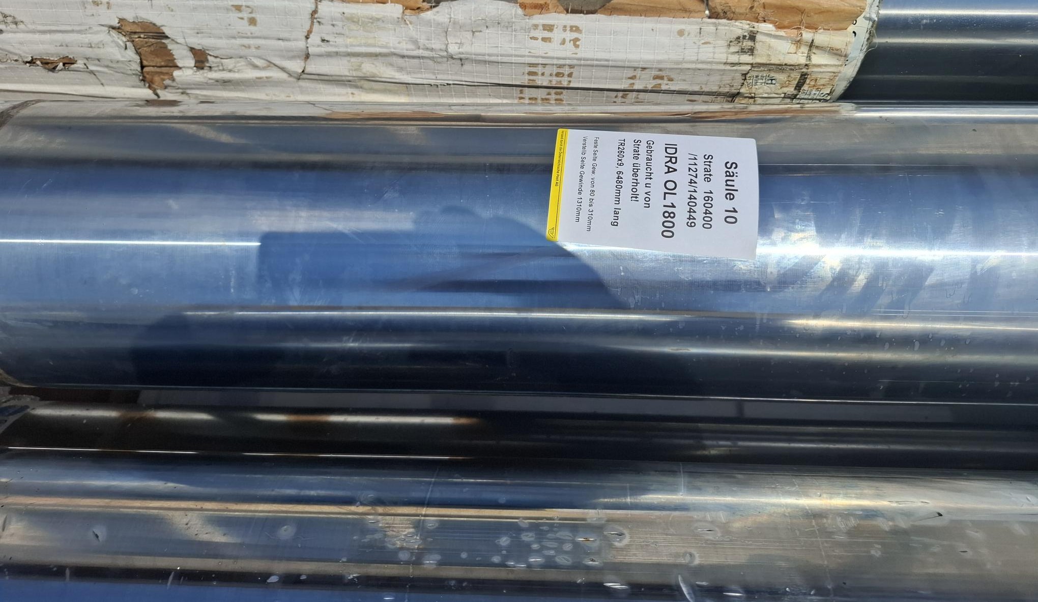Überholt Ersatzsäule für IDRA OL1800, D260mmx6480mm, (10), 160400 Idra, überholt
