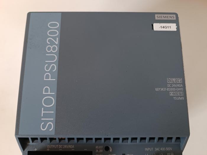 Gebraucht Netzteil, SITOP PSU8200, 24V/40A, 6EP3437-8SB00-0AY0, Siemens, neuwertig -50%
