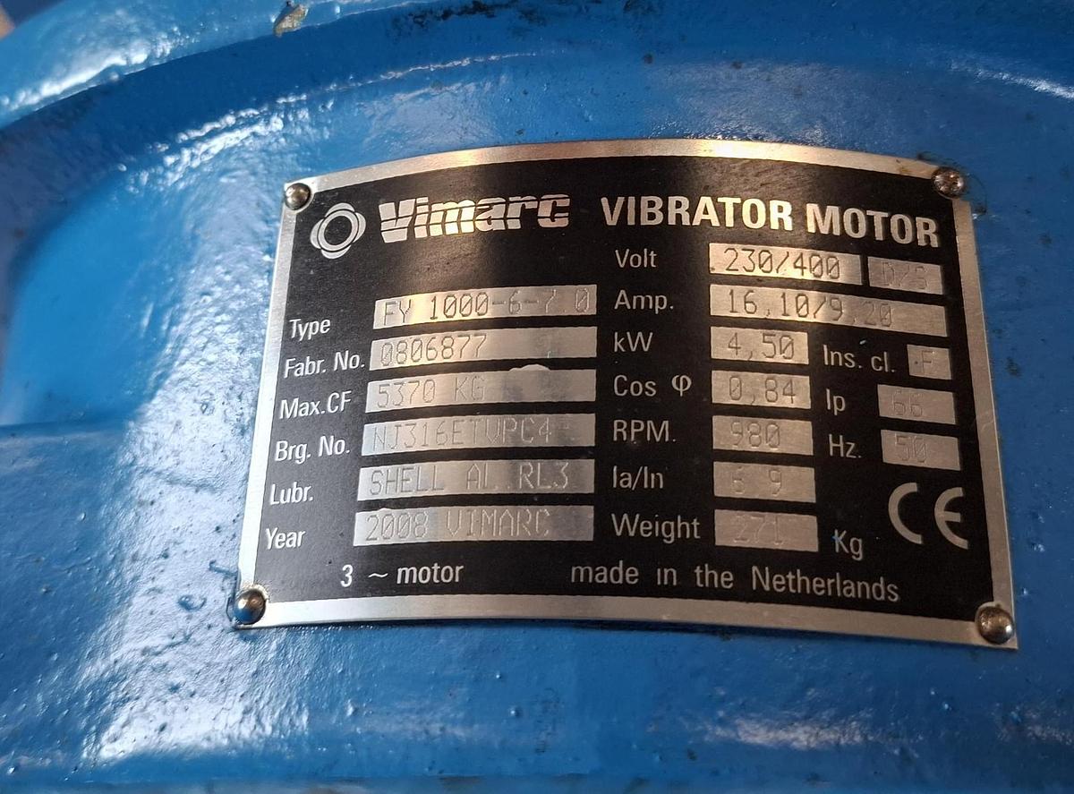 Überholt Vibrator motor, Rüttelmotor, 4.5 kW, FY1000-6-7.0, Vimarc, gebraucht - überholt