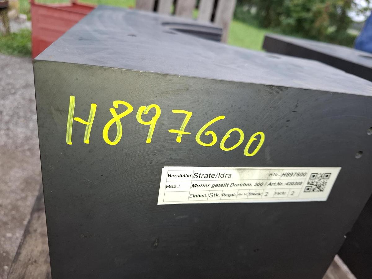 Geteilte Mutter für Druckgussmaschine Idra 2500, TR300x10,  Strate/Idra, neu