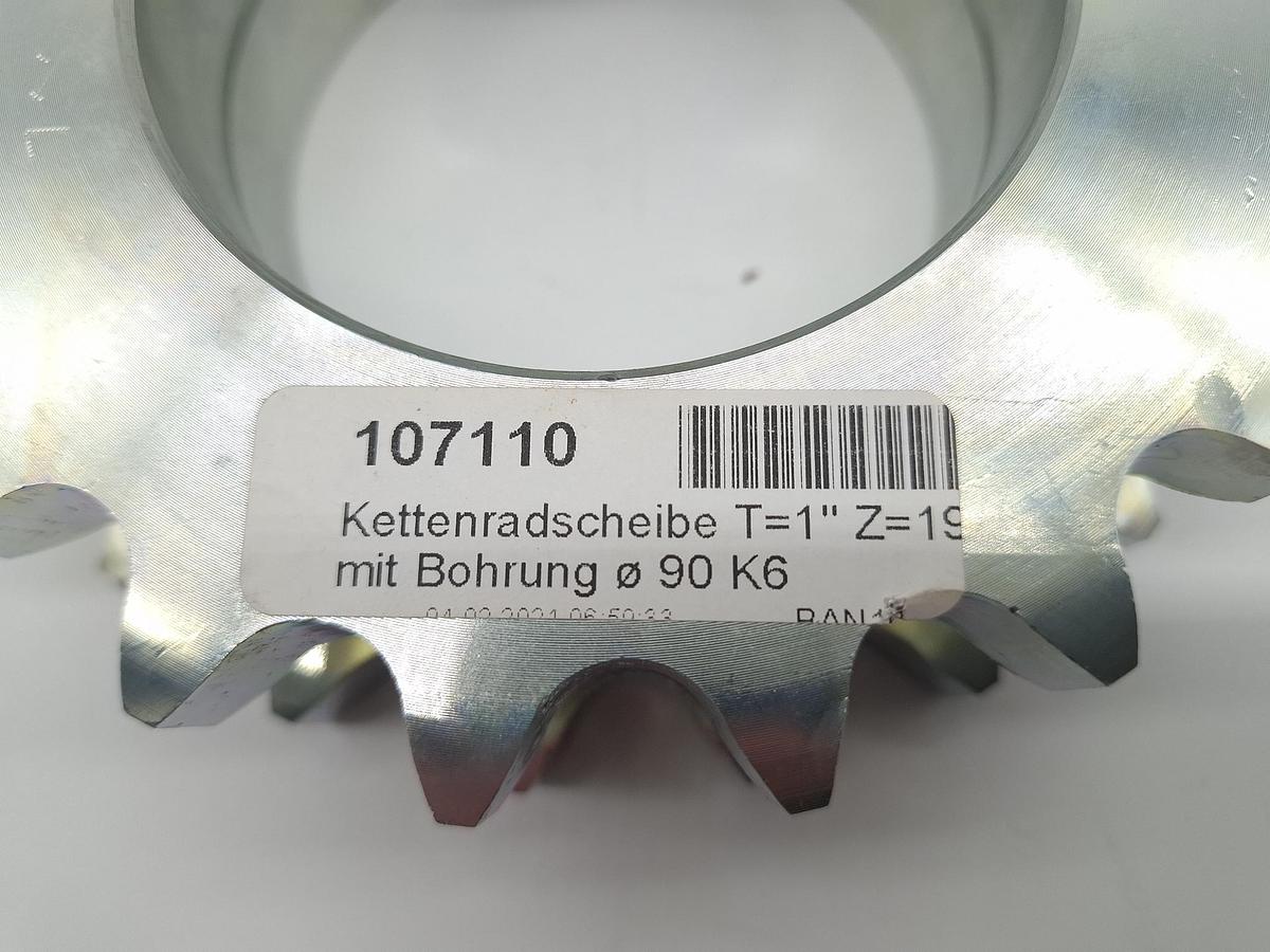 2 fach Kettenrad, Stahl, B21, Z19 , neu
