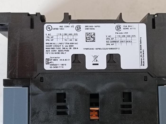 Gebraucht Schütz AC-1, 3RT2446-1AP00, Siemens, neuwertig
