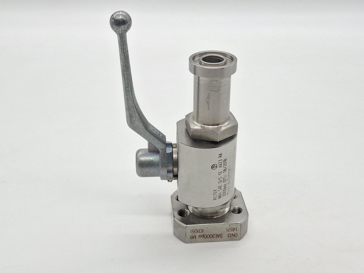 Edelstahl Kugelhahn, RKH DN13 SAE D/S, Pister, neu