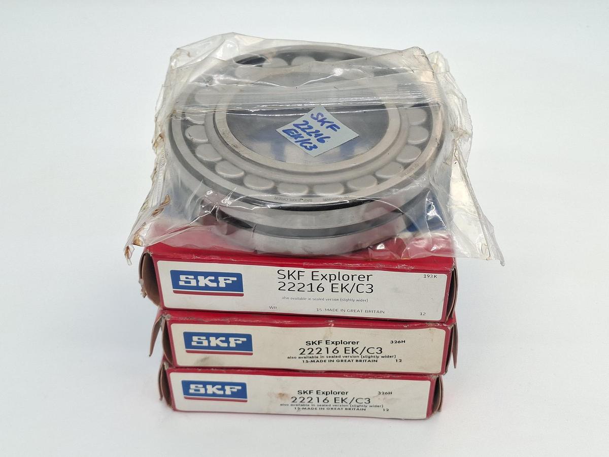 1 Stück Pendelrollenlager, 22216 EK/C3, SKF, neu
