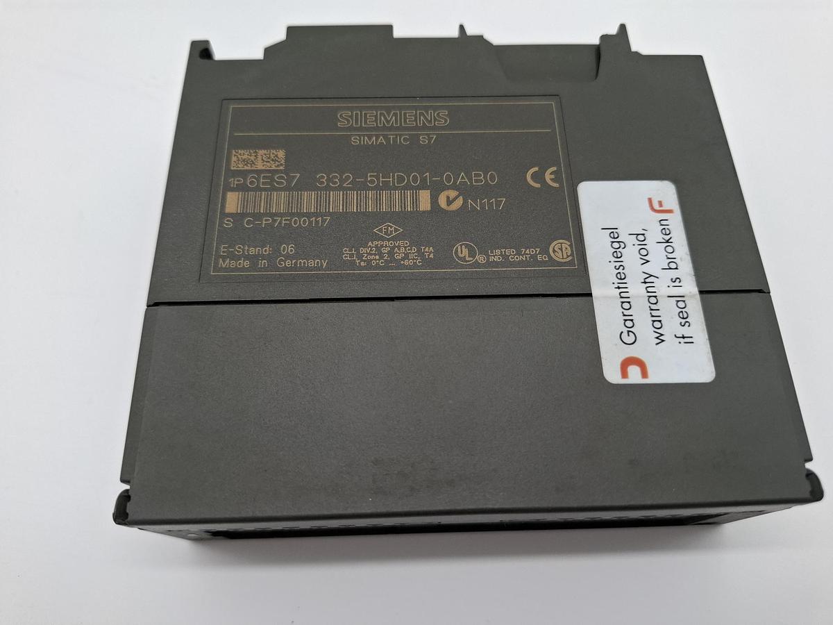 Gebraucht 2 Stück SM332, 6ES7 332-5HD01-0AB0, Siemens, gebraucht-Funktionszusicherung