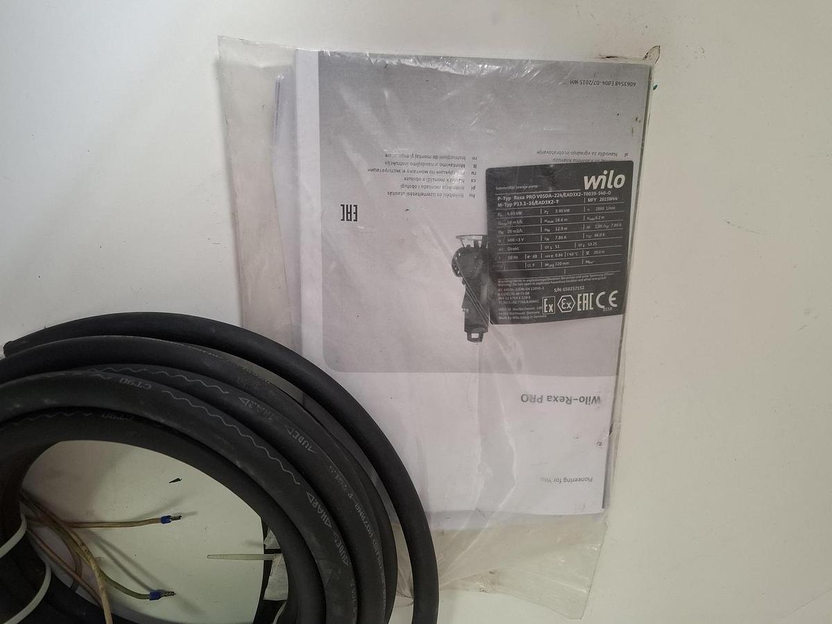 Brinkmann TA250/350+001,Ex geschützte Tauchpumpe, Rexa PRO V05DA-224/EAD3X2-T0039-540-0, Wilo, neuwertig