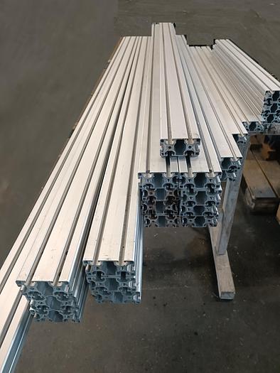 Gebraucht 43,5m Aluminiumprofil zum Sensationspreis €17/m excl., Nut 8mm, 40 x 80mm , gebraucht