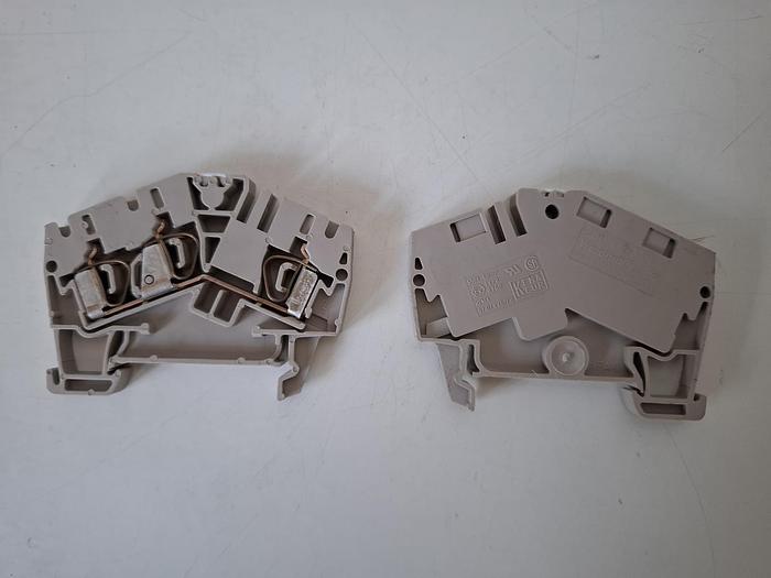 Gebraucht 1 Set=92 Stück, Reihenklenmmen + Zubehör, ZDU4-2/3AN, WDK2,5, Weidmüller, gebraucht