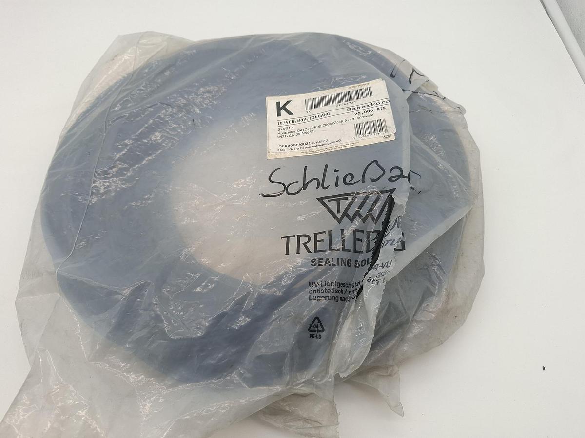 4 Stück Abstreifring DA17, NBR, 260/275x9,5, WD1702600-N9651, Trelleborg, neu