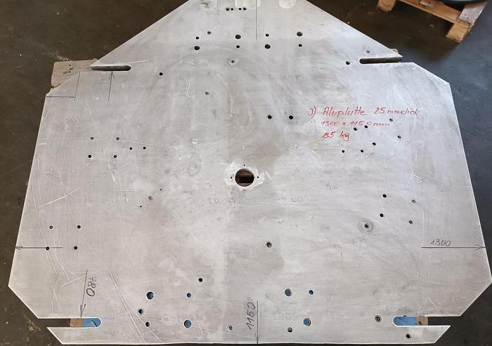 Gebraucht Aluminiumplatten, Konstruktionsalu, Preis -70%, gemäß Fotos, , gebraucht