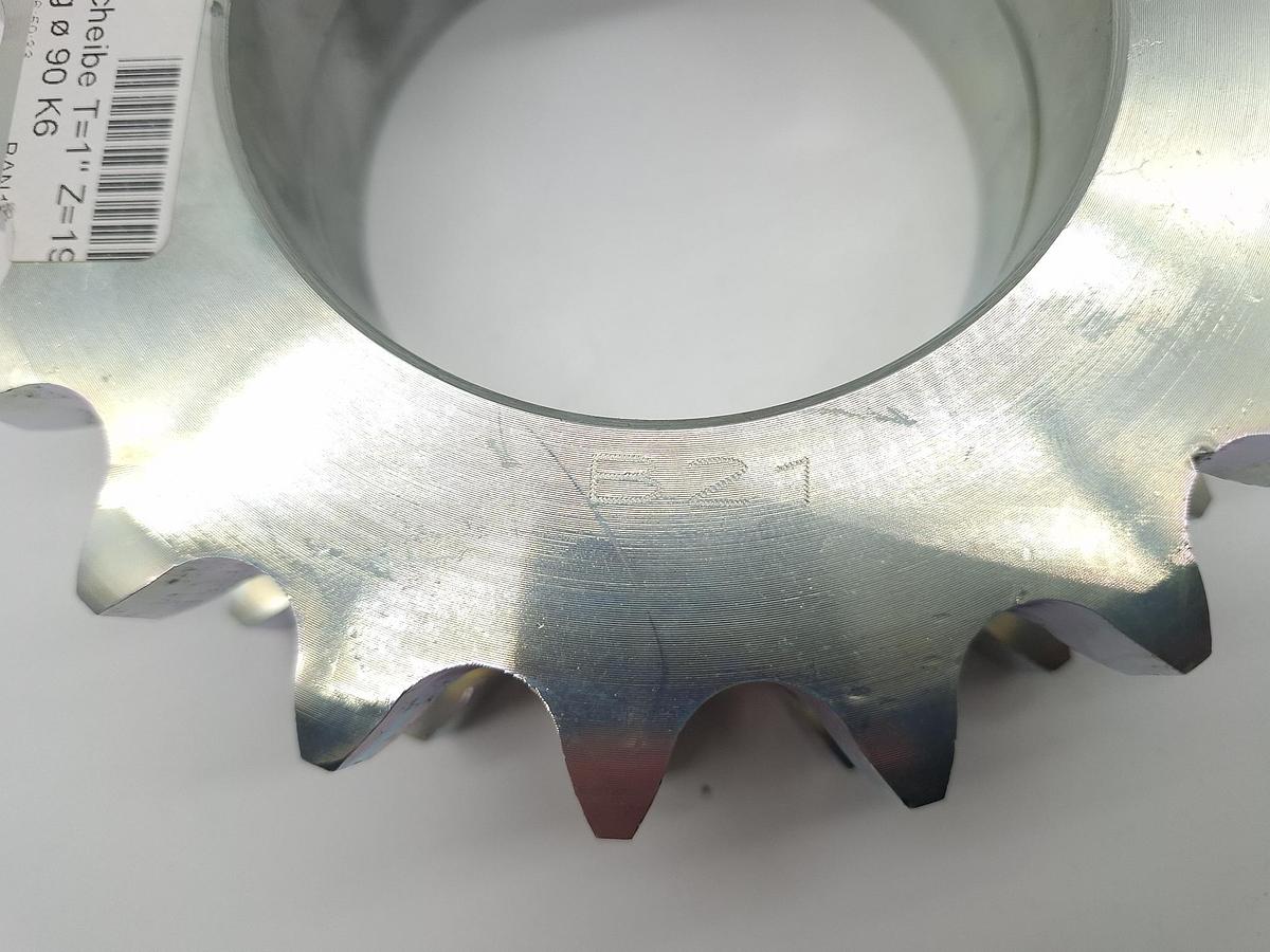 2 fach Kettenrad, Stahl, B21, Z19 , neu