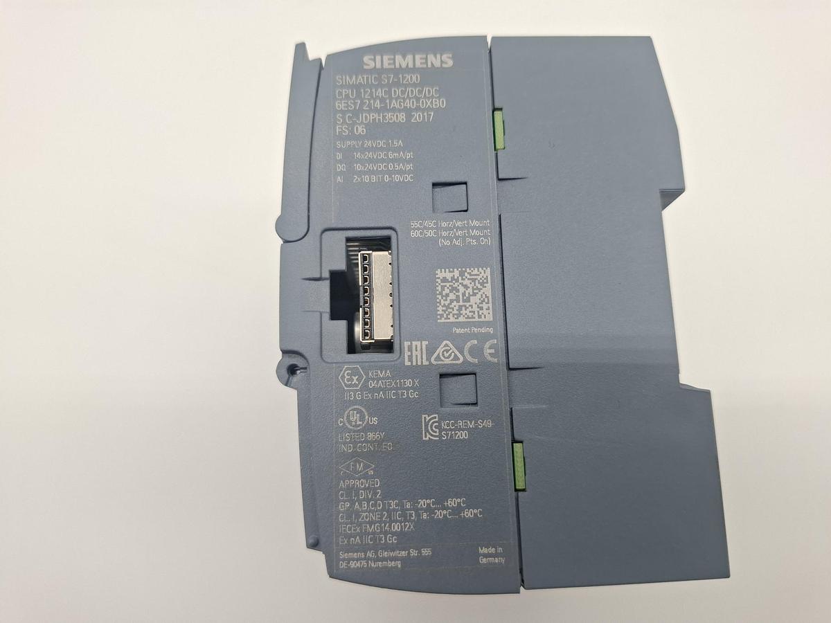 Gebraucht SIMATIC S7-1200, CPU 1214C, 6ES7 214-1AG40-0XB0, Siemens, gebraucht-Funktionszusicherung
