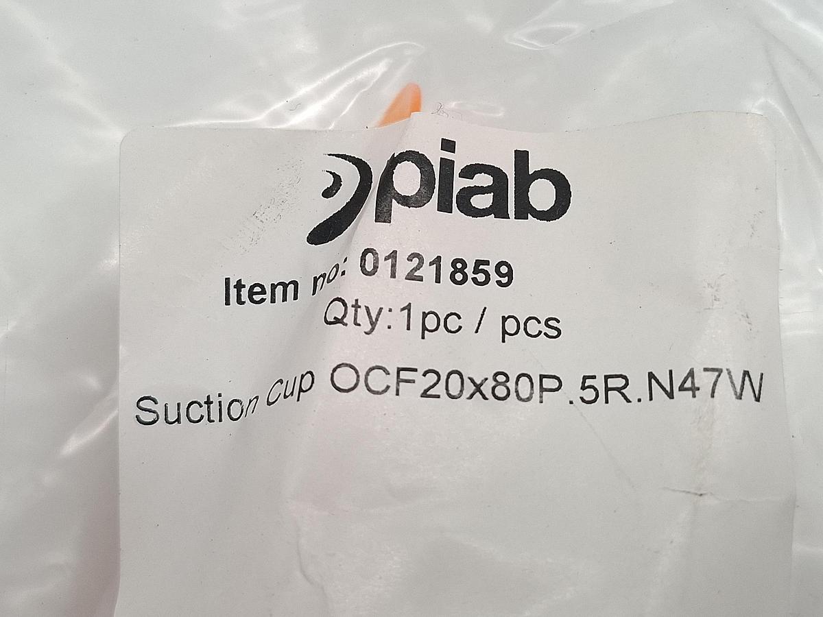 2 Stück Saugnapf, OCF20x80P.5R.N47W, Piab, neu