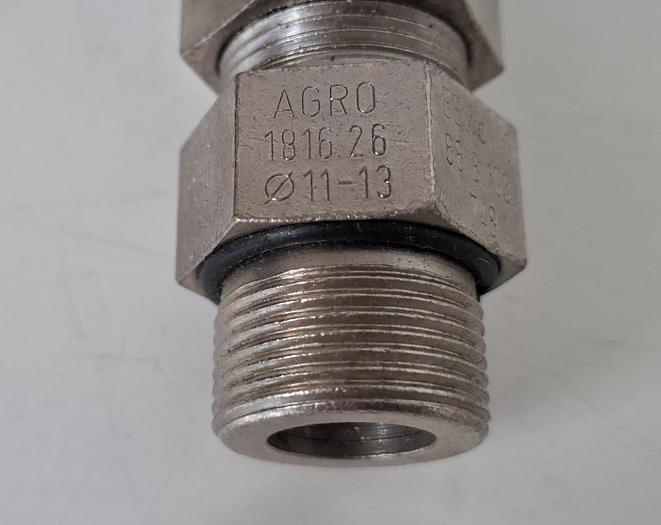 Ex Kabelverschraubung, MS, vernickelt,  PG16, d11-13mm, 1816.26, Agro, neuwertig