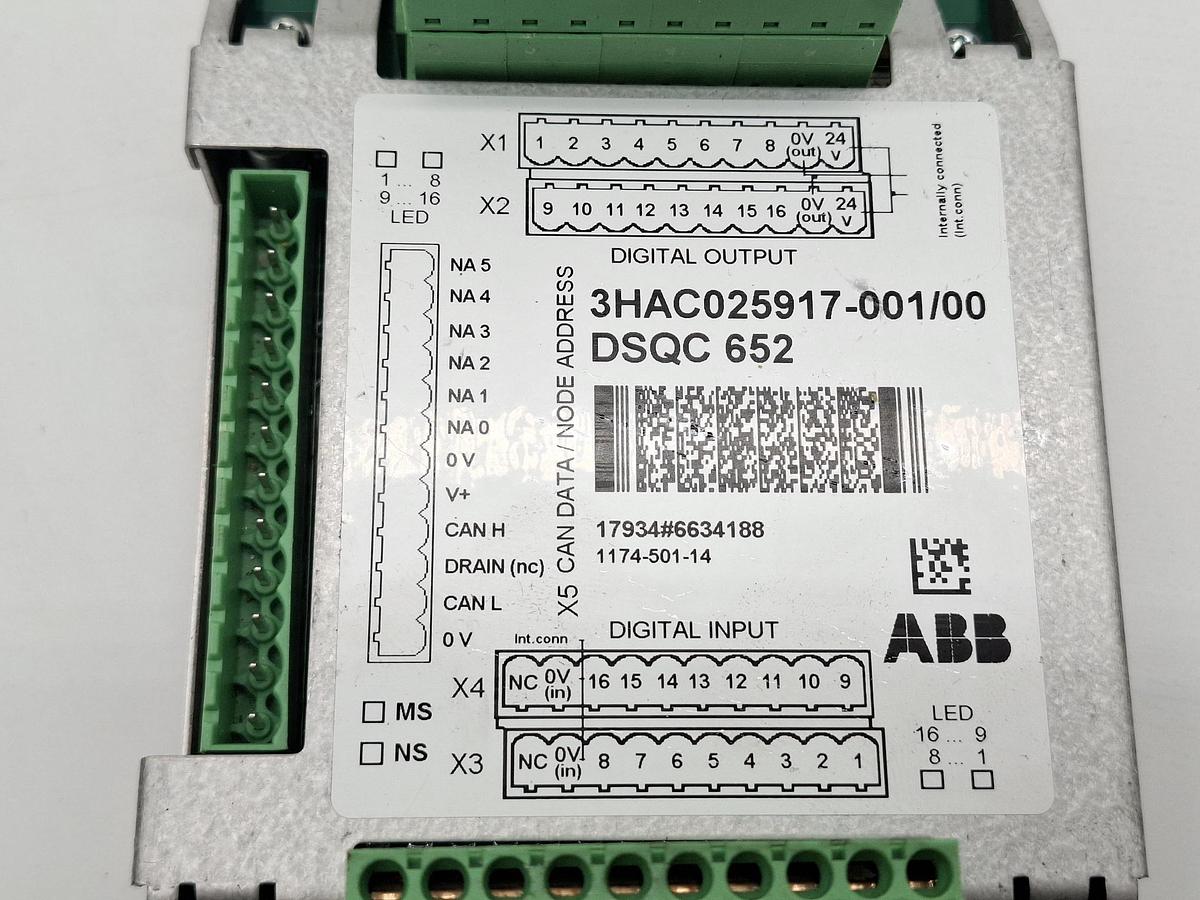 Gebraucht Steuerung I/O Modul, DSQC 652, 3HAC025917-001/00, ABB, gebraucht-Funktionszusicherung