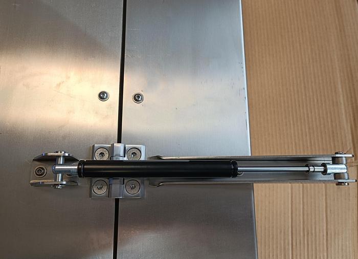 Gebraucht 2 Stück Industrie-Gaszugfeder inkl. Zubehör, GZ 19-100-AA-270N, ACE, gebraucht-Top